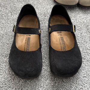 Birkenstock Black Suede Mantova